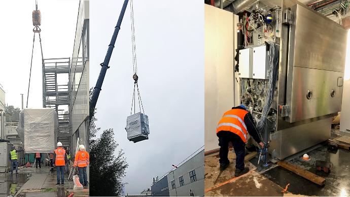 Delivery & installation of a freeze dryer
